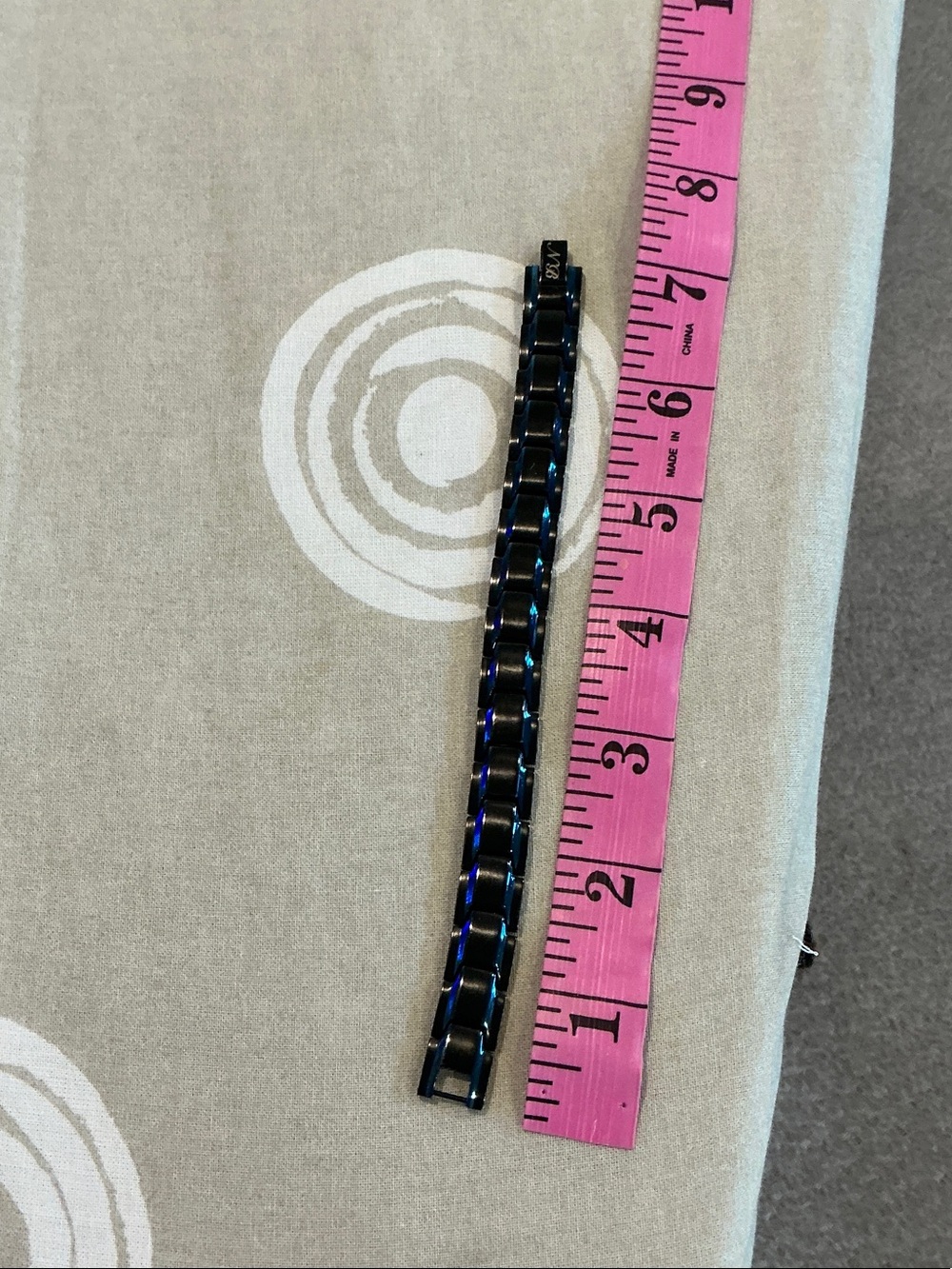 Black and Blue Stainless Magnetic Link Bracelet Band for Wearable